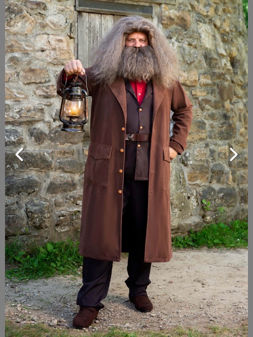 Men's Harry Potter Hagrid Deluxe Costume + Wig/Beard